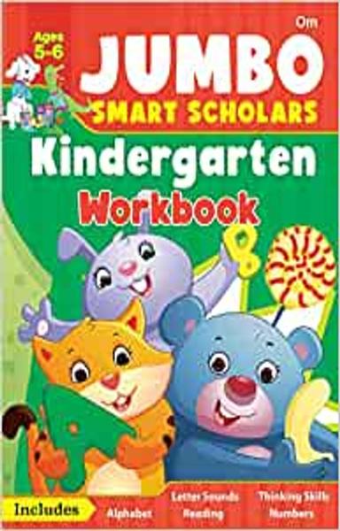 Activity Book : Jumbo Smart Scholars Kindergarten Workbook Activity Book (320 full colour Pages) Activity Book for Early Learning - shabd.in