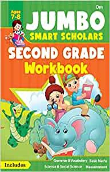 Jumbo Smart Scholars- Grade 2 Workbook Activity Book (320 full colour Pages) Grammar, Vocabulary, Science and more… - shabd.in