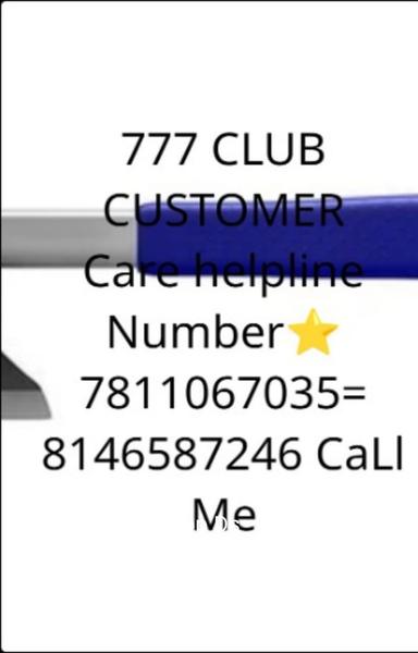 777 CLUB CUSTOMER Care helpline Number⭐ 7811067035= 8146587246 CaLl Medd - shabd.in