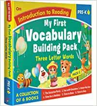 All set to Read- Level Pre-K- My First Vocabulary Building Pack C (Three Letter Words)- READERS- Collection of 6 books